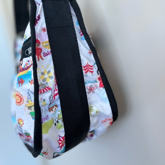 LESPORTSAC DISNEY IT’S A SMALL WORLD HOBO PURSE - Picture 4 of 8